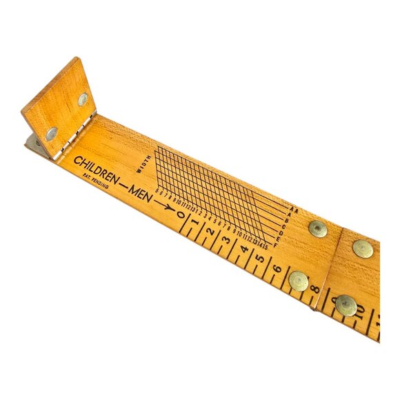 Vintage Cari-It-Stik Pocket Size Foot Measuring Stick Adults & Kids Made in USA - Picture 5 of 10